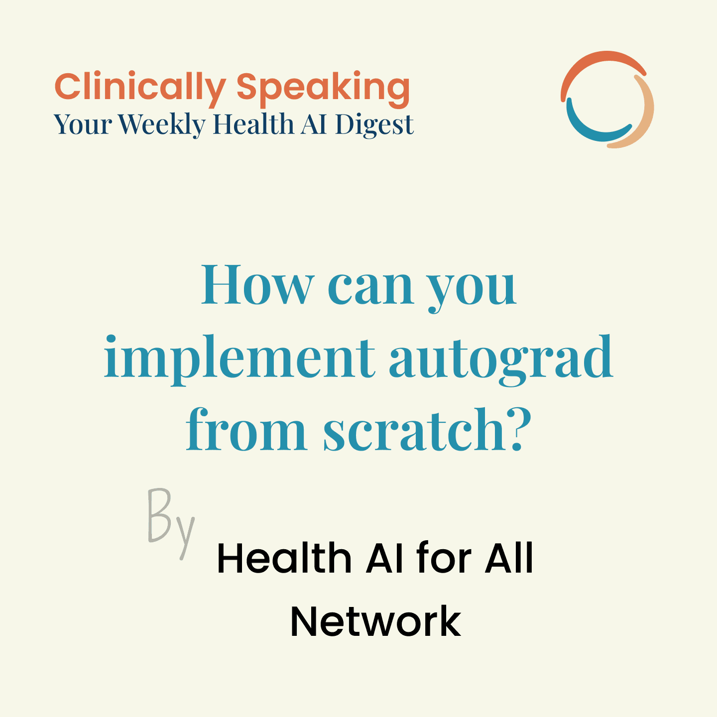 How can you implement autograd from scratch?